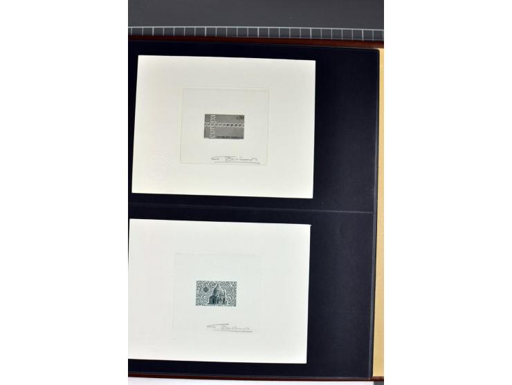 1956/96, collection de 118 épreuve d'artiste, avec blocs de travail (incomplet), imprimés négatifs et de phases etc.