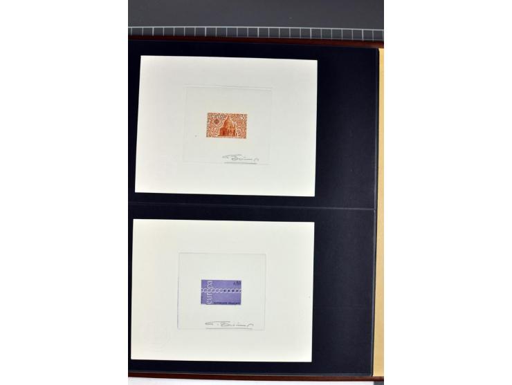 1956/96, collection de 118 épreuve d'artiste, avec blocs de travail (incomplet), imprimés négatifs et de phases etc.