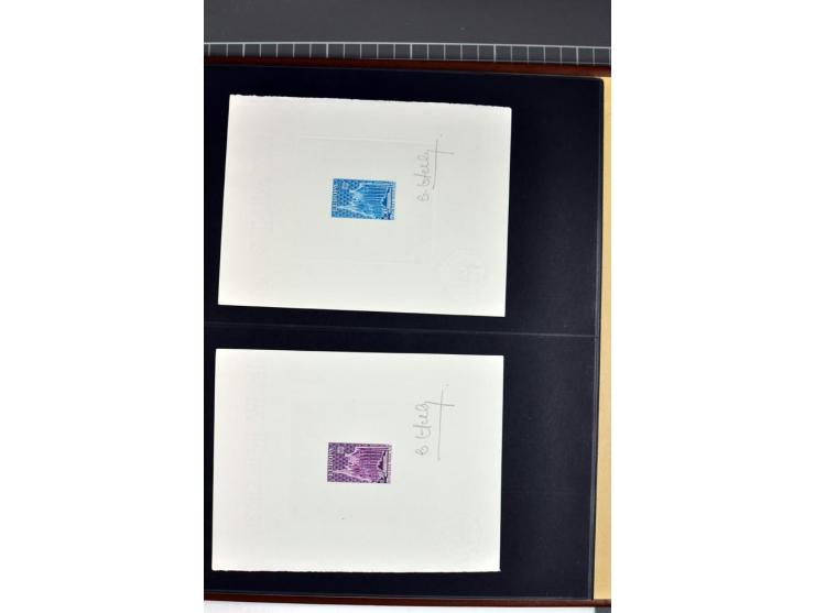 1956/96, collection de 118 épreuve d'artiste, avec blocs de travail (incomplet), imprimés négatifs et de phases etc.