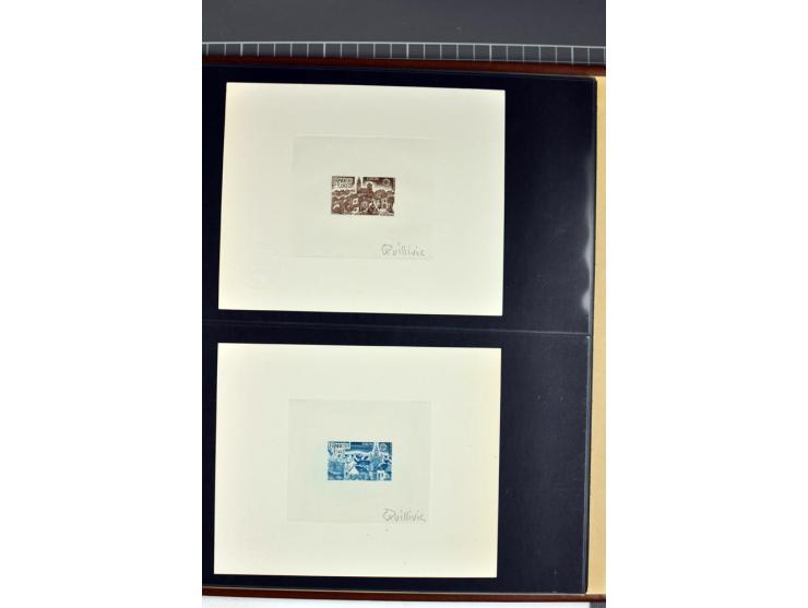 1956/96, collection de 118 épreuve d'artiste, avec blocs de travail (incomplet), imprimés négatifs et de phases etc.