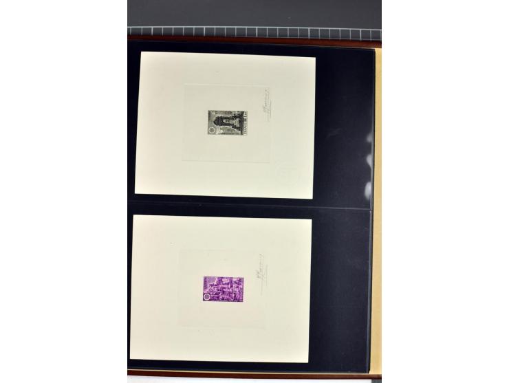 1956/96, collection de 118 épreuve d'artiste, avec blocs de travail (incomplet), imprimés négatifs et de phases etc.