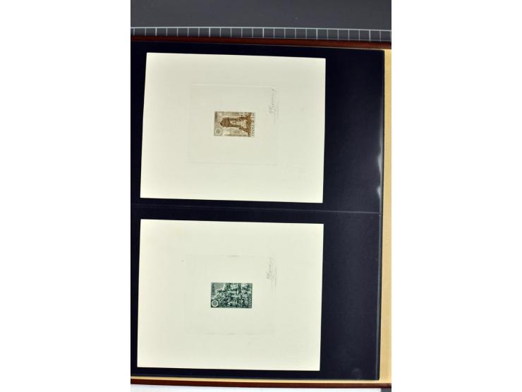 1956/96, collection de 118 épreuve d'artiste, avec blocs de travail (incomplet), imprimés négatifs et de phases etc.