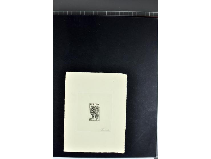 1956/96, collection de 118 épreuve d'artiste, avec blocs de travail (incomplet), imprimés négatifs et de phases etc.