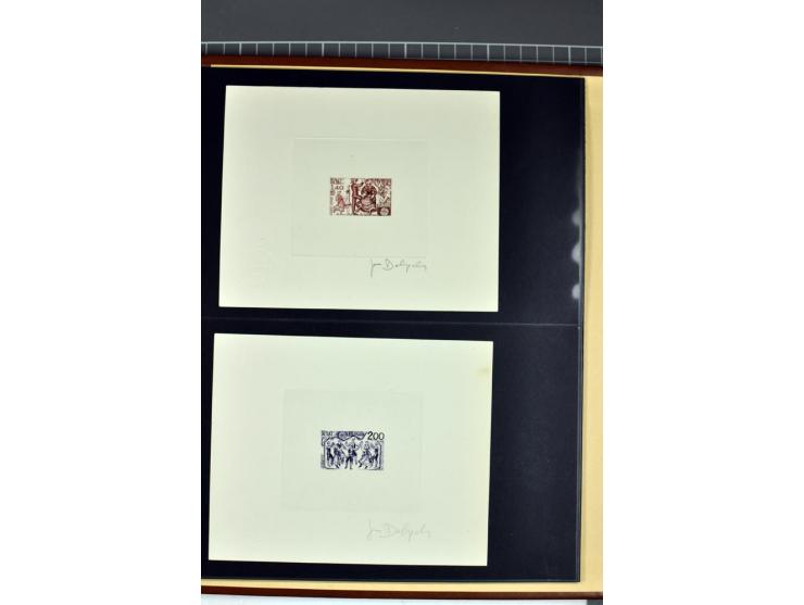 1956/96, collection de 118 épreuve d'artiste, avec blocs de travail (incomplet), imprimés négatifs et de phases etc.