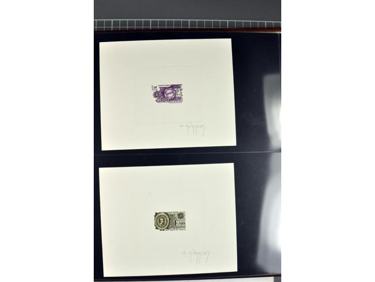 1956/96, collection de 118 épreuve d'artiste, avec blocs de travail (incomplet), imprimés négatifs et de phases etc.