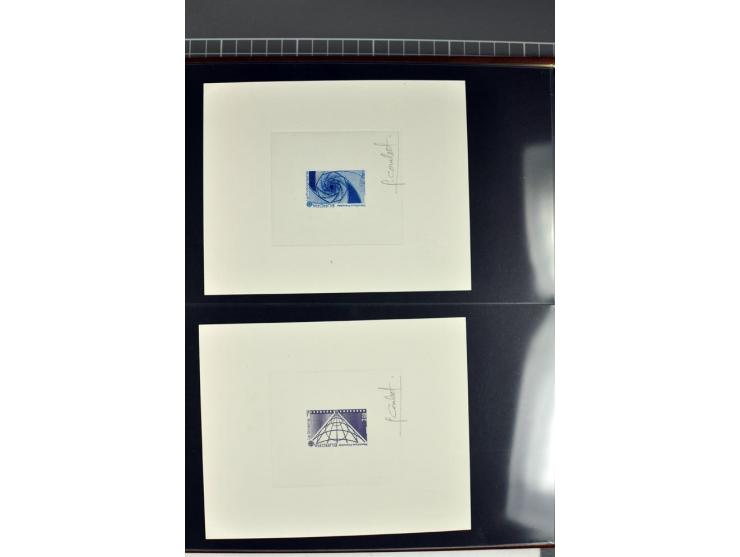 1956/96, collection de 118 épreuve d'artiste, avec blocs de travail (incomplet), imprimés négatifs et de phases etc.