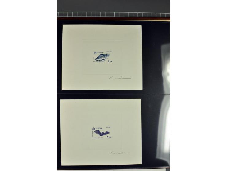 1956/96, collection de 118 épreuve d'artiste, avec blocs de travail (incomplet), imprimés négatifs et de phases etc.