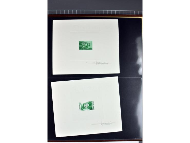 1956/96, collection de 118 épreuve d'artiste, avec blocs de travail (incomplet), imprimés négatifs et de phases etc.