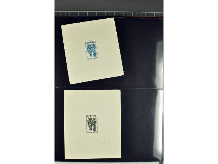 1956/96, collection de 118 épreuve d'artiste, avec blocs de travail (incomplet), imprimés négatifs et de phases etc.