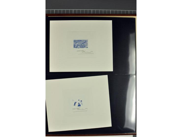 1956/96, collection de 118 épreuve d'artiste, avec blocs de travail (incomplet), imprimés négatifs et de phases etc.
