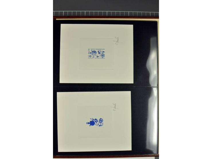 1956/96, collection de 118 épreuve d'artiste, avec blocs de travail (incomplet), imprimés négatifs et de phases etc.