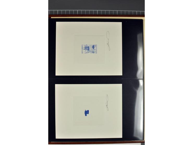 1956/96, collection de 118 épreuve d'artiste, avec blocs de travail (incomplet), imprimés négatifs et de phases etc.