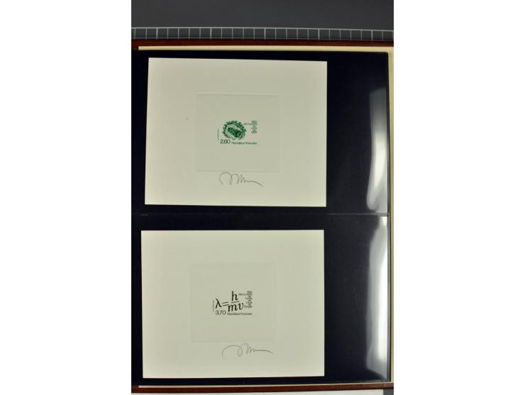 1956/96, collection de 118 épreuve d'artiste, avec blocs de travail (incomplet), imprimés négatifs et de phases etc.