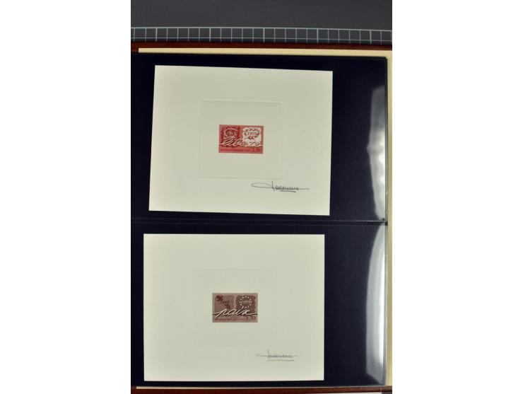 1956/96, collection de 118 épreuve d'artiste, avec blocs de travail (incomplet), imprimés négatifs et de phases etc.