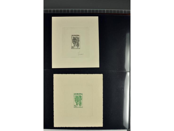 1956/96, collection de 118 épreuve d'artiste, avec blocs de travail (incomplet), imprimés négatifs et de phases etc.