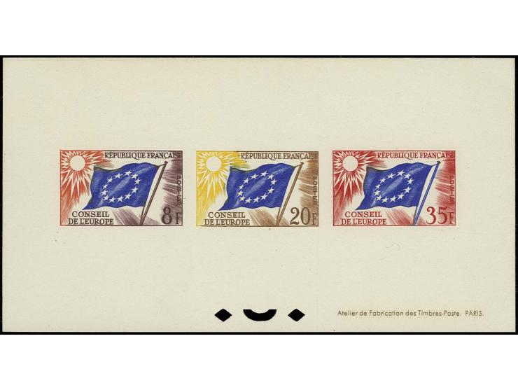 1958/96, 10 épreuves collectives, avec Mi.-No. 2+3+5