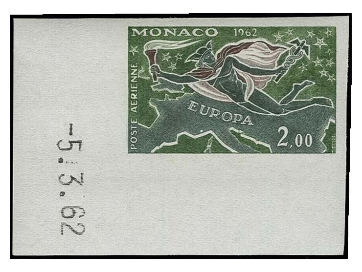 1962/95, timbres non dentelés 1962-64 et 1976-95 cpl., surtout des timbres avec bords et coins de feuille, neuf sans charnièr