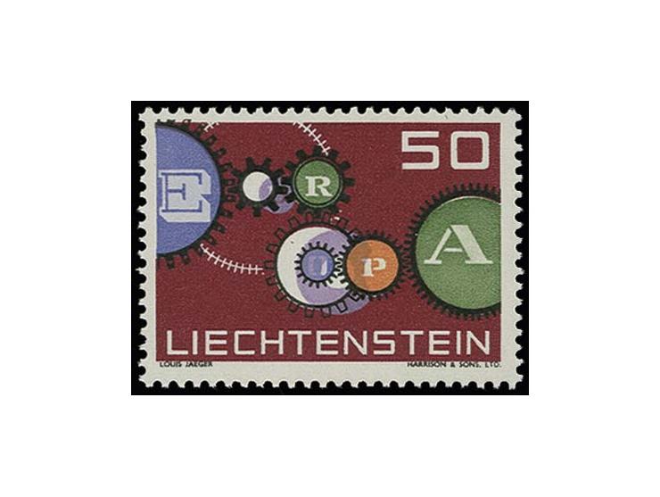 Sondermarke 50 Rp. mit Abart "violette Farbe um 2 mm nach rechts unten verschoben", postfrisch Fotoattest Marxer BPP