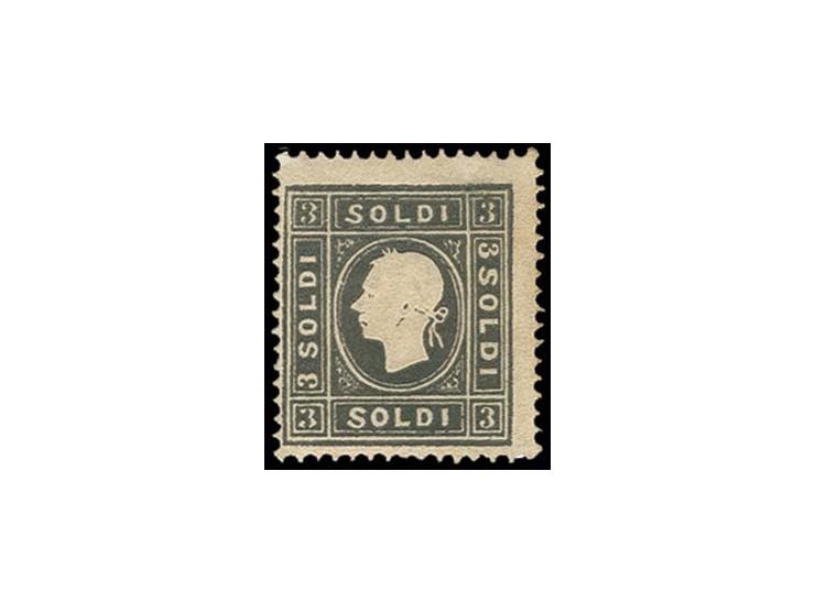 1858, Type II: 2 So. schwarz, farbfrisch und gut gezähnt, ungebraucht in guter Erhaltung, u.a. sign. Sorani mit Attest (Mi. 5