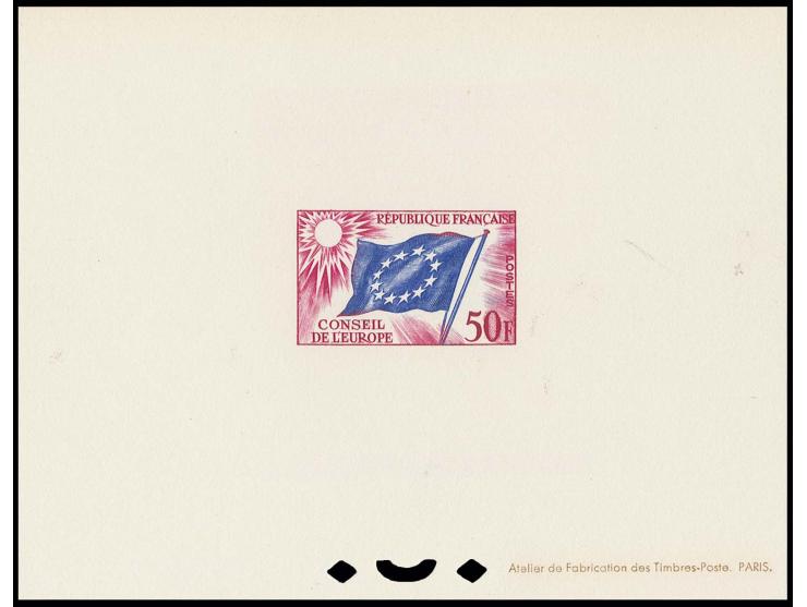 CONSEILLE D'EUROPE: 1958, 8-50 fr. Epreuve de Luxe, neuve sans gomme, très beau