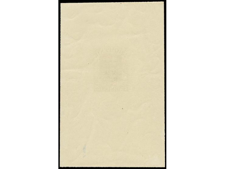 1914, Prince Wied 25 q. gray, die proof on glazed paper, mint never hinged, slight abrasion on lower right, otherwise fine