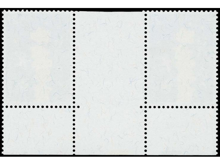 Europa 21 fr., horizontal gutter pair, mint never hinged, scarce, fine