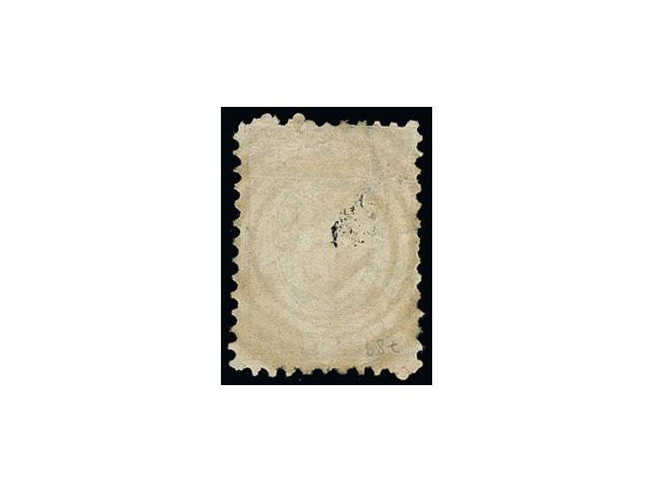 Own issues: 1860, 10 k. blue and red with numeral "158" (Czestochowa) and further strike "70" (Sokolow) in red (postal fraud)