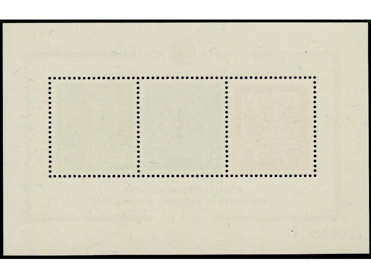 1946, BIE souvenir sheet, mint never hinged