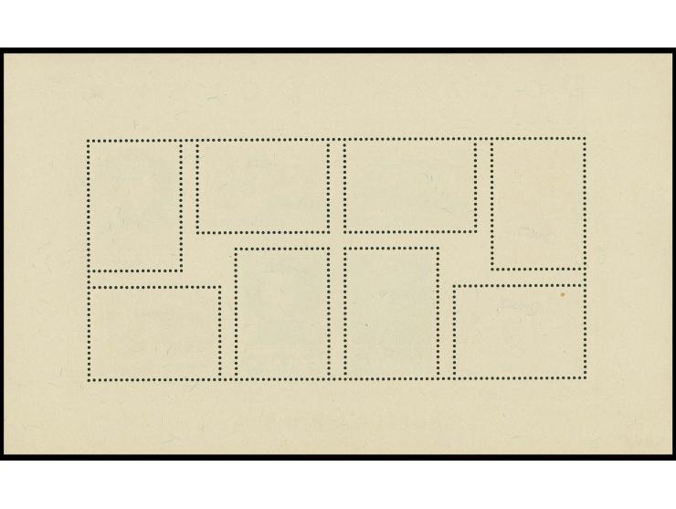1950, Groszy handstamps: Culture souvenir sheet with handstamp "Groszy" in type 26, unmounted mint, certificate Wezranowski (
