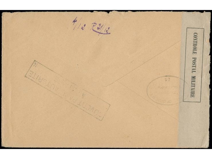 FIELD POST: 1917, "TRESOR ET POSTES..6.12.17", cds. on field post cover with cachet "ARMEE SERBE-AÉRONAUTIQUE LE COMMANDANT" 
