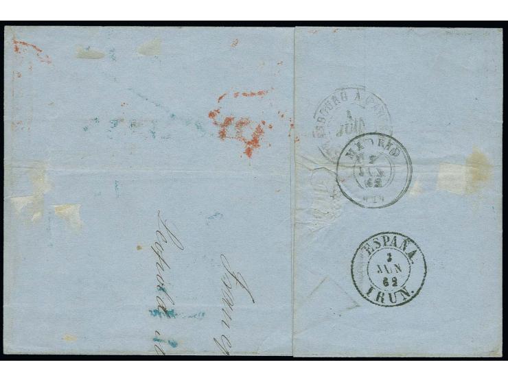  1859/61, 30 Kreuzer orange, rechts oben leicht berührt, sonst voll- bis überrandig mit Nummer "220" und nebengesetztem EKr. 