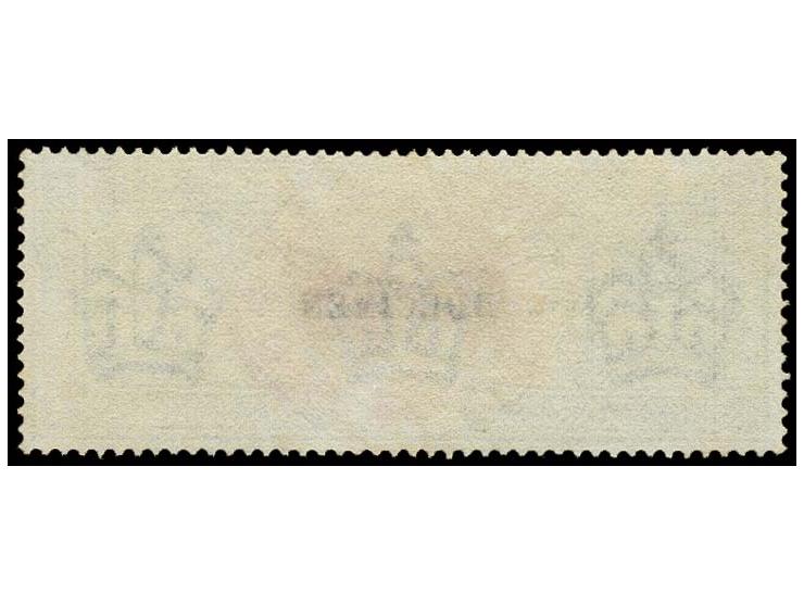 1884, 1£  brown-lilac, watermark «Three Crowns», overprinted SPECIMEN type 9, unused without gum.
 