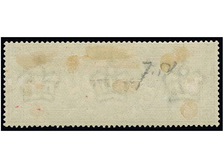 1891, 1 Pound green overprinted SPECIMEN type 9, original gum, few brownish paper adhesions, otherwise fine
 