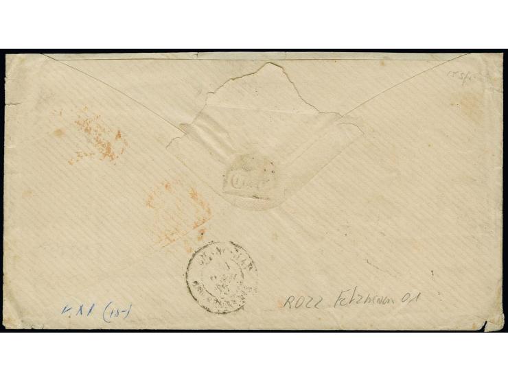 JAPAN: 1862/64, 3 Silbergroschen ockerbraun, waagerechtes Paar und Einzelmarke, beide teils angeschnitten, mit sauberer Numme