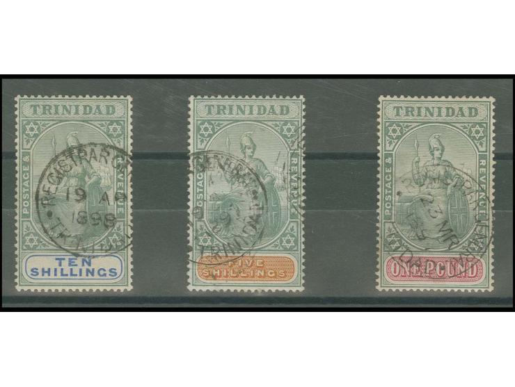 1896, 5s-1£., all with clear cds., fine