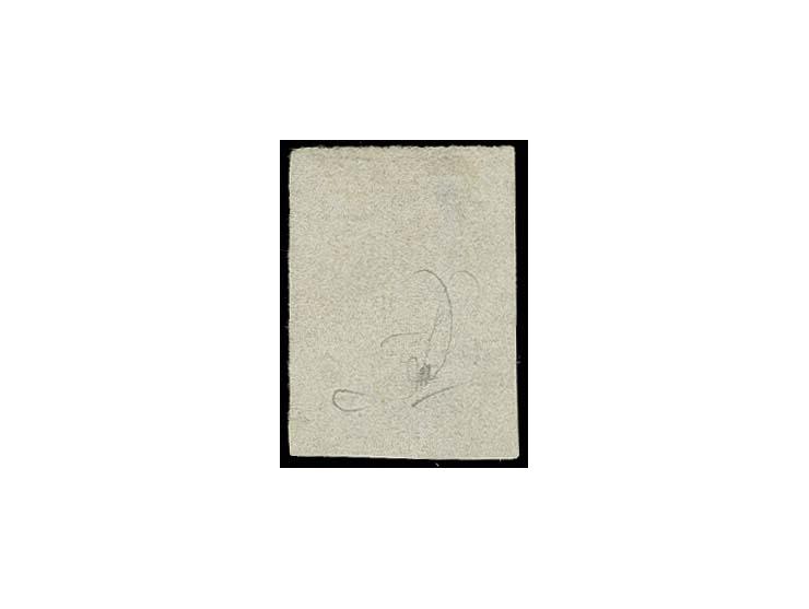 10 c. black on horizontally laid paper, good margins, unused without gum, a fine and scarce stamp, certificate Moorhouse