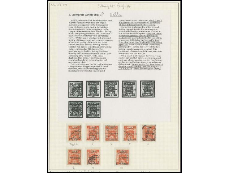 2nd setting: 5 m., reconstruction of the 5th row of this setting with first setting types 2-6 and 8-10, all used, type 2 some