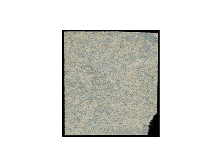 1 pia. with almost completely missing English overprint, used on piece, fine and scarce, certificate Dorfman (Bale 42B)