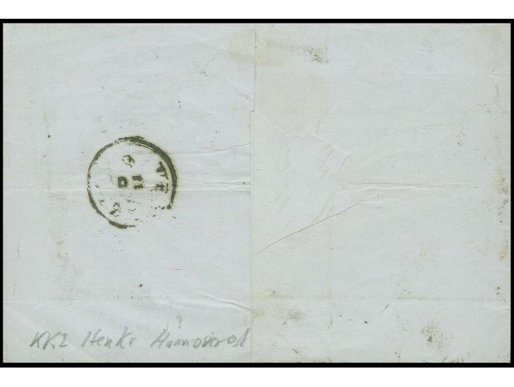 ITALIEN/LOMBARDEI: 1851, 9 Kreuzer auf rosa, rechts oben lupen- sonst voll- bis breitrandig mit Kr. "STUTTGART 21 AUG. 1856" 