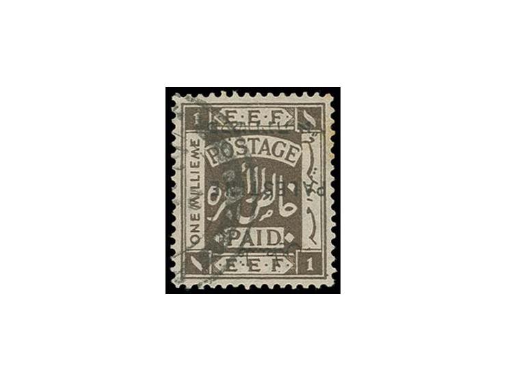 1 m., plate B, overprint inverted, used, one of the finest copies of this rare stamp, faint trace of toning at upper right on