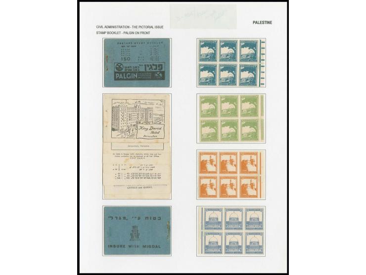 Booklet with blue cover, front advert "PALGIN", complete except the staple and the single part fixed with hinges on album pag