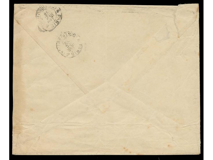 1883, UPU Koban 2s. and 5s., 2 copies each, tied by  cds. "YOKOHAMA  JAPAN MEIJI 25 / 19 XI. 1892" to registered printed matt