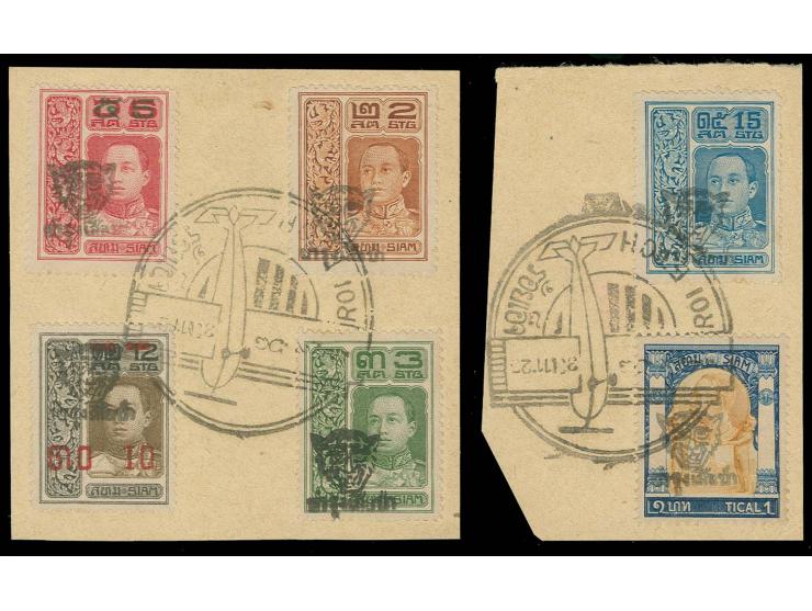 1920, Scout's Found 2 s.-1 b., complete on two pieces with special cachet, fine