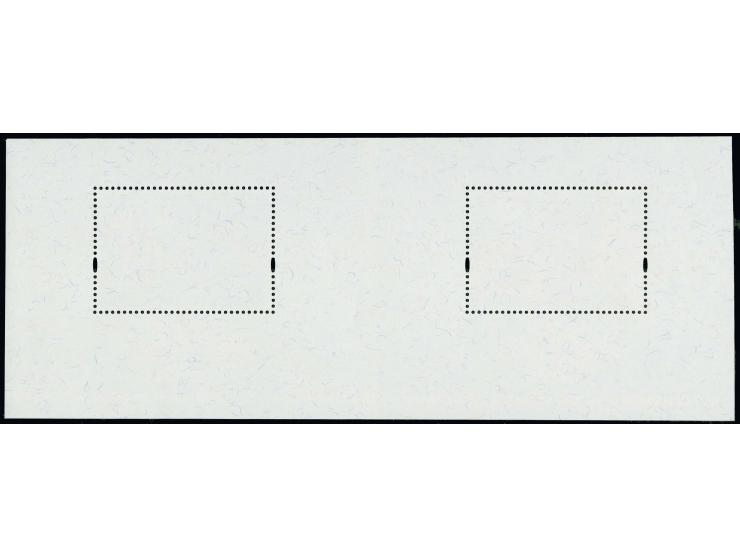  1997, Stamp exhibition Shanghai, 3 and 4 b. souvenir sheet, uncut horizontal pair, mint never hinged, fine
