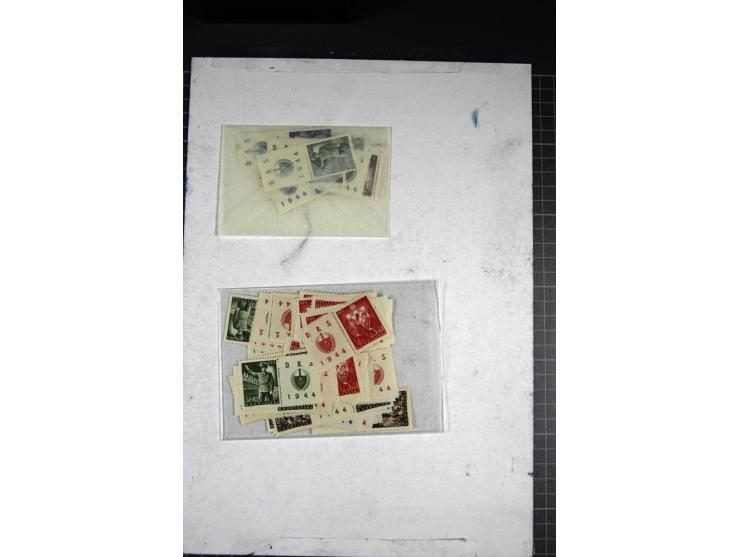 Urdruck 10 C.-50 Fr. kpl., 10 C. und 10 F. mit Oberrand, postfrisch, sign. LV Saar und Fotoattest Geigle BPP