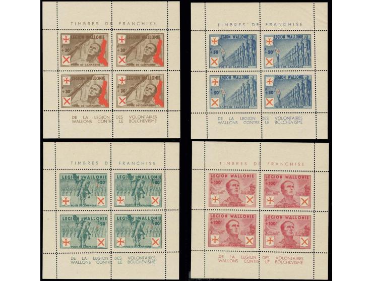 1942, 20-100 Fr. in Kleinbogen, postfrisch, Kabinett, sign. Pickenpack