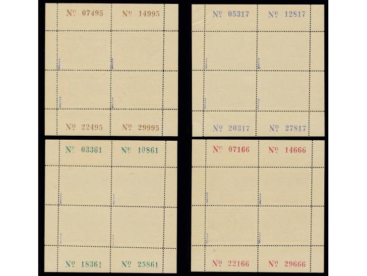 1942, 20-100 Fr. in Kleinbogen, postfrisch, Kabinett, sign. Pickenpack