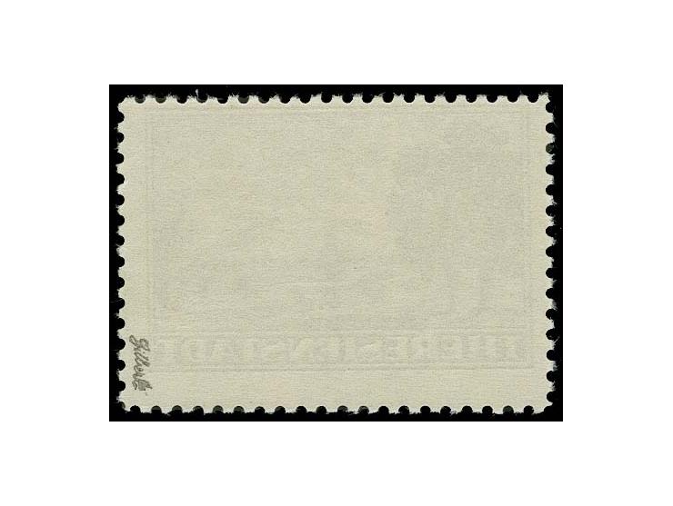 THERESIENSTADT: 1943, Zulassungsmarke, postfrisch mit herstellungsbedingter gummifreier Stelle, einwandfrei, Befund Pfeiffer 