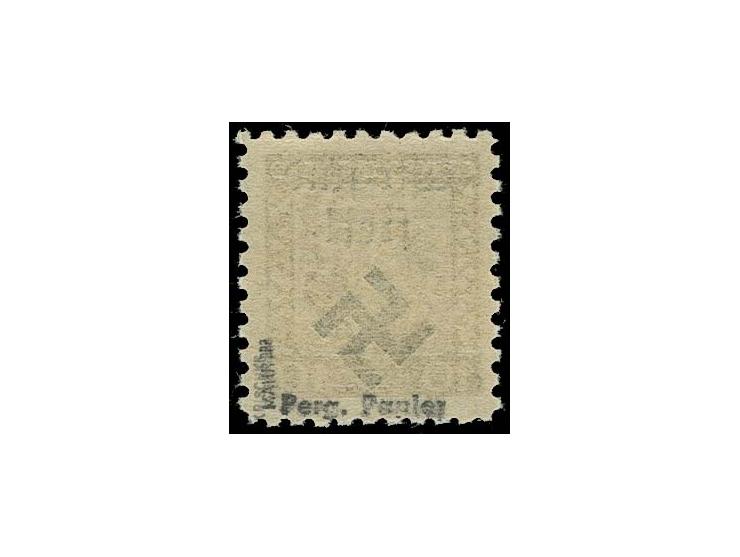 1939, 10 H. auf Pergamentpapier, mit Aufdruckfehler "Anstrich des W gebrochen", postfrisch, einwandfrei, sign. Mahr BPP und F