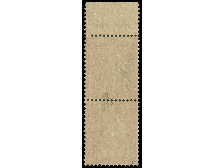 30 C. braunrot im senkrechten Paar mit Oberrand, postfrisch, Kabinett, sign. Behr, Brun und Fotoattest Herbst